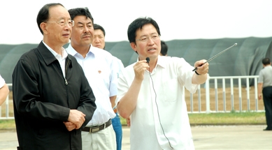 原中共中央書記處書記、中紀(jì)委副書記何勇視察我公司